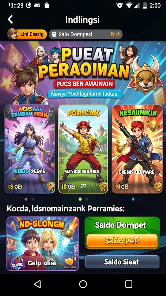 777rt - Tampilan awal permainan yang menarik dan intuitif.