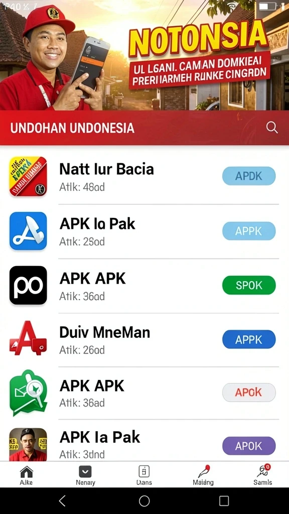 agenjitu - Ilustrasi salah satu tema permainan yang penuh warna.