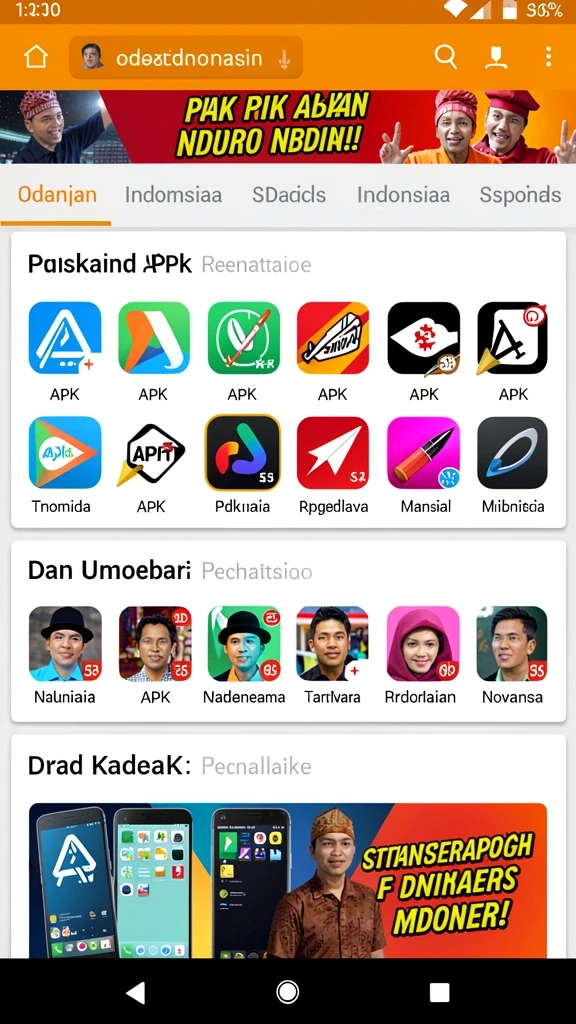 kamartoto - Antarmuka pengguna yang sederhana dan menarik.