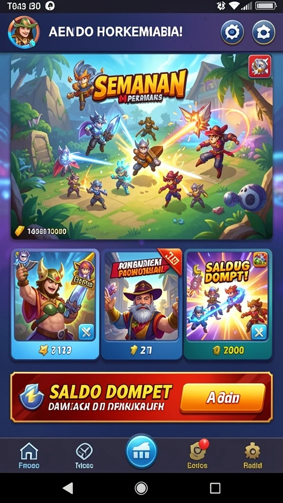 luckytopia - Menunjukkan aksi seru saat melewati rintangan yang menantang.
